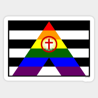 Christian Straight Ally Flag Sticker